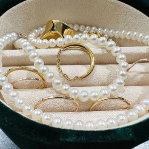 Vitafede gold plating ring - size 5